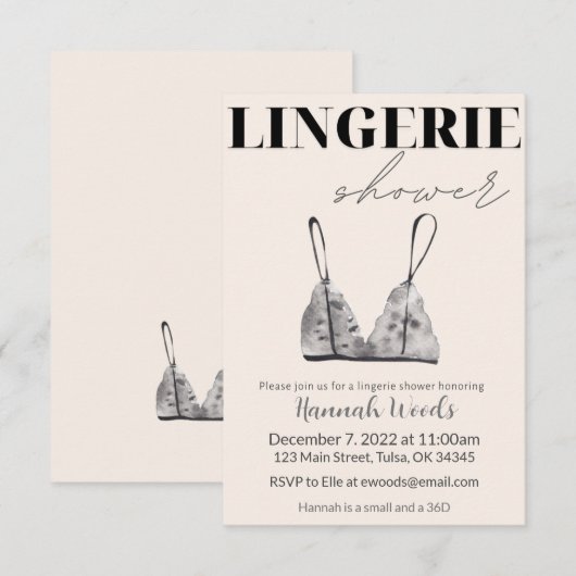 Aquarelldusche Save The Date (Vorne/Hinten)