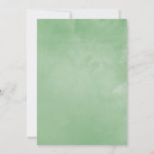 Aquarelldusche Succulent Geometric Baby Dusche Einladung (Rückseite)