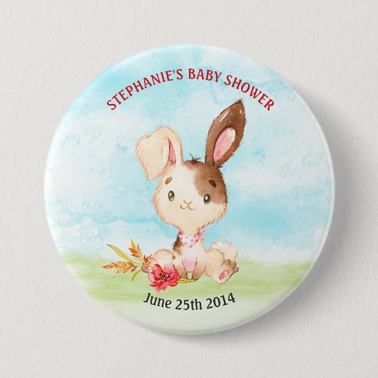 Aquarellduschenfarm Button (Vorderseite)