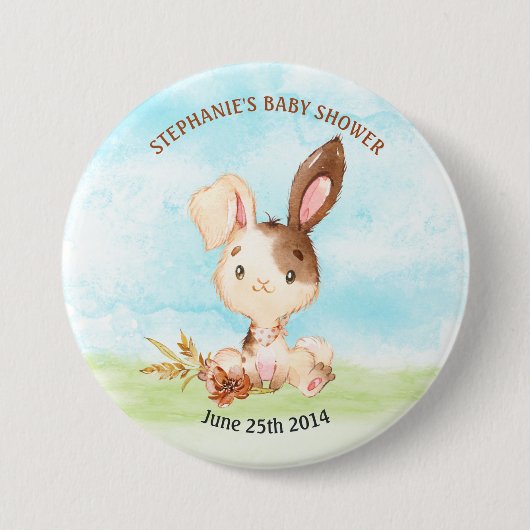 Aquarellduschenfarm Button (Vorderseite)