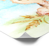 Aquarellduschenfarm Poster (Ecke)