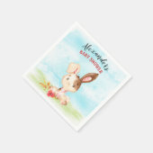 Aquarellduschenfarm Serviette (Ecke)