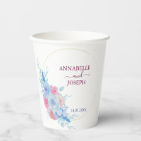 Aquarelle Blumen Moderne Botanische Hochzeit