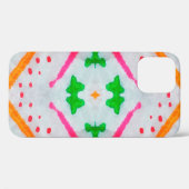 Aquarelle Boho Dekor. Boho Blue Pillow. Aquarelle Case-Mate iPhone Hülle (Rückseite (Horizontal))