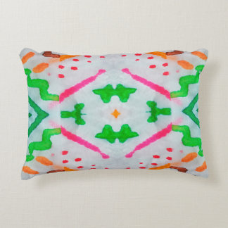 Aquarelle Boho Dekor. Boho Blue Pillow. Aquarelle  Dekokissen