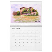 Aquarelle durch Kalender Lins Frye 2014 (Mär 2026)