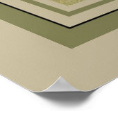 Aquarelle Florenz Palazzo Vecchio Poster (Ecke)