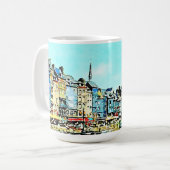 Aquarelle Honfleur Kaffeetasse (Vorderseite Links)