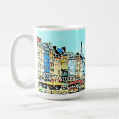 Aquarelle Honfleur Kaffeetasse (Links)