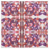 Aquarelle in Rot und Violett Stoff (Muster)