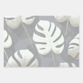 Aquarelle Monstera Geschenkpapier Set (Vorderseite 2)