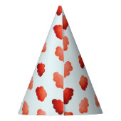 Aquarelle Orangenwolken Partyhütchen (Rückseite)