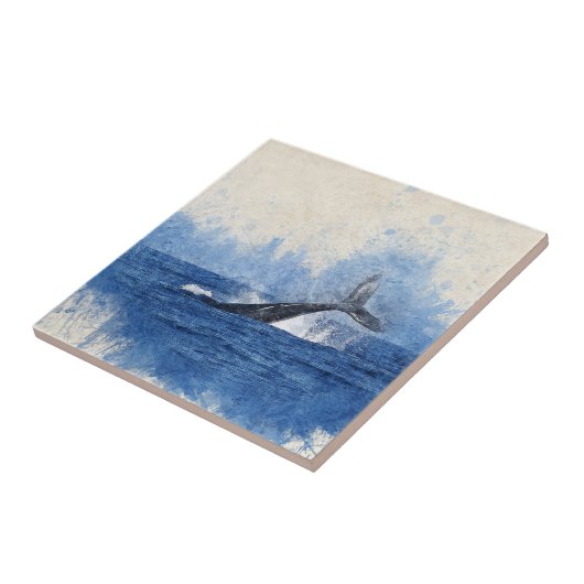 Aquarelle, Ozeanwal Fliese (Seite)