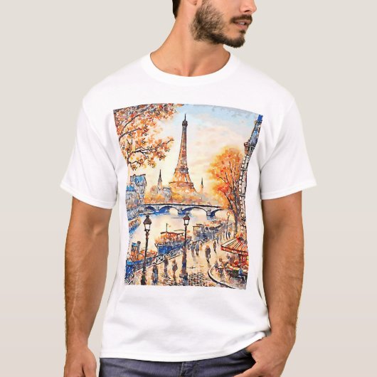 Aquarelle Paris T-Shirt (Vorderseite)