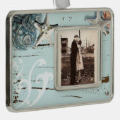 Aquarelle Rahmen-Ornament Silber (Rechts)