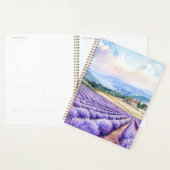 Aquarelle serene Lavendelfelder Planer (Anzeige)