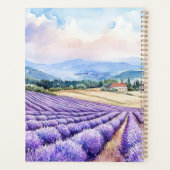 Aquarelle serene Lavendelfelder Planer (Rückseite)
