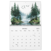 Aquarelle von Bergseen und -bächen Kalender (Jan 2027)