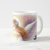 Aquarelle Weihnachtstasse Jumbo-Tasse (Vorderseite Rechts)