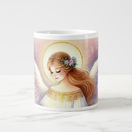 Aquarelle Weihnachtstasse Jumbo-Tasse (Vorderseite)