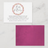 Aquarelle Wild Blume Babydusche Buchanfrage Begleitkarte (Vorne/Hinten)