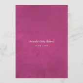 Aquarelle Wild Blume Kinderdusche Mama Beratung Hinweiskarte (Rückseite)