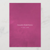 Aquarelle Wild Blume Kinderdusche Mama Beratung Hinweiskarte (Rückseite)