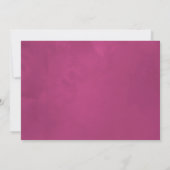 Aquarelle Wildblume Taufe oder Weihnachten Einladung (Rückseite)