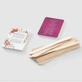 Aquarelle Wilde Blume Hochzeit Fächer (Non-assembled)