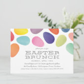 Aquarelleier Ostereier Einladung (Stehend Vorderseite)