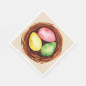 Aquarelleier Serviette (Ecke)