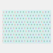 Aquarelleis auf aquamarinem Fun Sommer Geschenkpapier Set (Vorderseite 2)