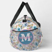 Aquarelleis Blau Rosa Rose Große Duffle Bag (Rechts)