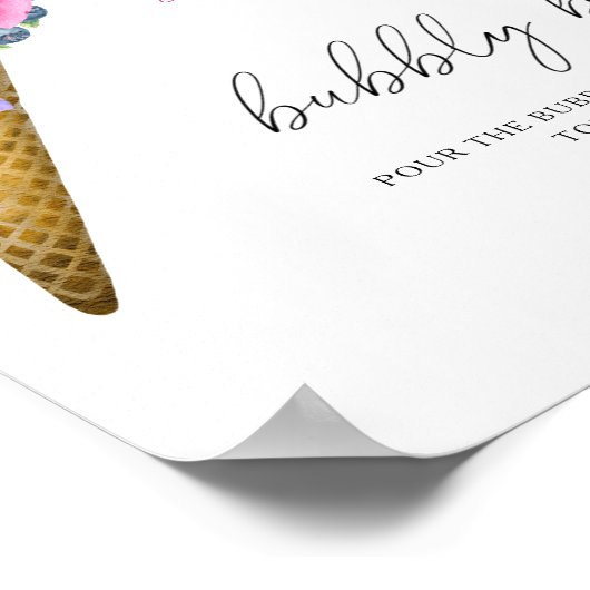 Aquarelleis - blubbly Bar Poster (Ecke)