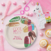 Aquarelleis cooles Party Geburtstag Pappteller (Party)