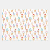 Aquarelleis Creme Cons Geschenkpapier Set (Vorderseite)