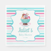 Aquarelleis Creme Sundae Kinderdusche Serviette (Vorderseite)