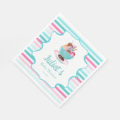 Aquarelleis Creme Sundae Kinderdusche Serviette (Ecke)