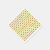 Aquarelleis Cremepapier Napkins (gelb) Serviette (Ecke)