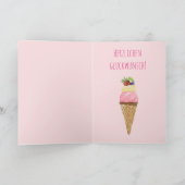 Aquarelleis Deutsche Geburtstagskarte Karte (Innenseite)