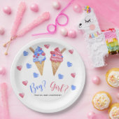 Aquarelleis-Geschlecht Pappteller (Party)