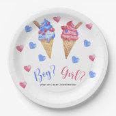 Aquarelleis-Geschlecht Pappteller (Vorderseite)