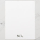 Aquarelleis, Hochzeitsgrün Gold Foliage Flyer (Hinten)