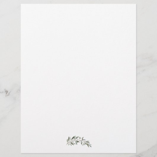 Aquarelleis, Hochzeitsgrün Gold Foliage Flyer (Hinten)