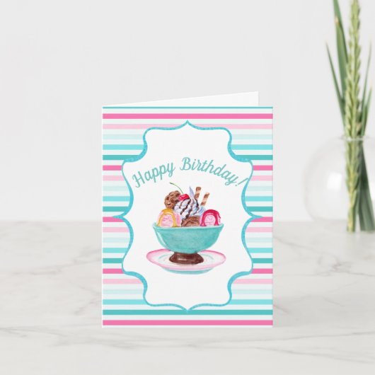 Aquarelleis Karte (Vorderseite)