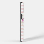 Aquarelleis, Macaroons, rosa Streifen Case-Mate iPhone Hülle (Rückseite / Rechts)