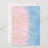 Aquarelleis Raten Sie das Geschlecht offen Einladung (Rückseite)