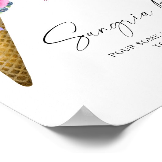 Aquarelleis - Sangria Bar Poster (Ecke)