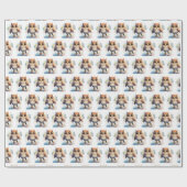 Aquarelleis Skaten Geschenkpapier (Flach)