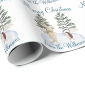 Aquarelleis Skaten Waldtiere Geschenkpapier (Rolleneckpunkt)